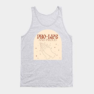 pro-life trendy neutral boho aesthetic- march for life Tank Top